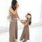 New arrive 2017 summer good quality kids and mom matching dress