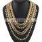 Vintage multilayer chain necklace jewelry,ethnic desgin for unisex costume accessories