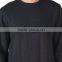 Side Sleeve Crew Neck Sweatshirt Customize 100% Cotton Plush Fleece Long Tee Pullover Sweatshirt With Printed Graphic