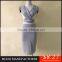 MGOO New Arrival Wholesale Stock Women Two Piece Set Dress Fashion Gray Bandage Dress Hot Club Women Dress Z521