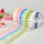 38mm Rainbow Sheer Ribbon Multi Color
