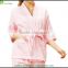 Women silk Pyjamas suits jacquard style ladies robes for SPA pyjamas suits with kimono collar bathrobe