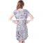 Casual fashion short sleeve modern dress