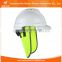 Safety protection hard hat neck shade