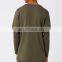 Khaki Asymmetrical Sweatshirt With Side Zipper