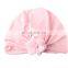 Cute New Born Baby Chiffon Flower Knot Bo Simei Wind Cap Hooded Hat