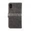 Wallet style PU Leather + Soft TPU Magnetic Buckle with Card Slots for iPhone 8
