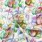 Digital Printed Rayon Fabric with Chromatic Roses