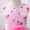Cute Pink Floral Print Flared Party Dress