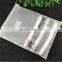 OEM PVC transparent plastic self sealing bag zipper bag for commodity