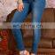 OEM OED high wasit usa sexy ladies butt lift blue jeans pants sexy ladies leggings trousers factory wholesale