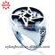 Good quality carved zinc alloy silver ring