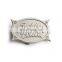 Metal simple 3D antique belt buckle clasp