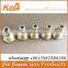 LPG Brass Camping Valve Inlet M22 Outlet M16 for 6kg Gas Cylinder Repairing