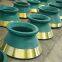 Bowl liner apply to metso Nordberg High manganese steel cone crusher spare parts HP100