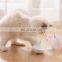 Automatic educational cat teaser toy with feather interactive rotate cat teasing toy