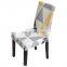 Custom folding digital printed stretch dining  room christmas chair cover
