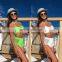 Swimwear Women 2019 Mermaid Swimsuit Halter Push Up Summer Neon Green Fishing Net Mesh Biquini Thong Bikini Maillot de Bain