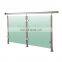 Low price hot selling Stainless steel tempered glass railing deck handrail