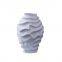 Simple Water Wave Jingdezhen Hand Made Grey Ceramic Vase For Living Room Decoration