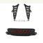 2 color car LED flowing DRL Daytime Running Light with turn signal and rear bumper light reflector light for toyota CHR 17-18