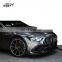 Dry carbon fiber front lip side skirt diffuser rear spoiler for Mercedes Benz AMG GT50