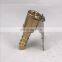 Auto Car Tire Inflator Valve Connector Air Chuck Clip Golden 8mm