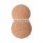 Wholesale High Density Natural Cork Massage Peanut Ball Customized Logo Neck Foot Massage Ball