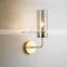 Nordic Indoor Bedroom Hotel Hallway Led Wall Light Champagne Glass Wall Light Wall Sticker Mirror Led Light