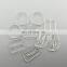 Transparent swimsuit strap adjuster plastic bra slides and bra hooks