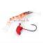 Amazon 7/10cm New Style Soft Fishing Lure  Popular Wholesale Luminous Eyes Shrimp Bait With Jig Hook