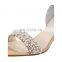 Ladies beautiful fancy pearl design low heel ankle wrap sandals shoes other colors option are available