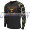 popular custom design camo softball baseball tee shirt jersey with logo and name