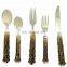 brass antique metal cutlery set