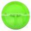 3-Compartments Candy Color Melamine Plastic Kids Dinner Dish, Candy Color Partition Dish Silicone Dinner Plate
