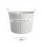 PE Weaving Luxury Modern Fabric Storage Thicken Felt Round Large Self Pick Up Blanket Laundry Basket