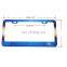 Titanium Blue Car Number Plate Holder Metal Stainless Steel License Plate Frame