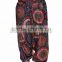 Indian Women Cotton Printed Black Color Harem Pants Causal Trouser Yoga Dance Baggy Hippie Genie Casual Pants 2009BLK