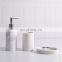 luxury modern design polyresin Marble bathroom accessories set