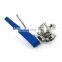 Food Grade Ss304 Stainless Steel Manual Sanitary Butterfly Valve with Multi-Position Handle
