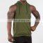 Custom Loose plus size hooded training running jumper quick-drying men sports sleeveless hoodies