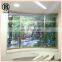 House French Aluminium Frame Arched Windows Design Exterior Large Aluminum Semi Arch Casement Window with Grill