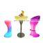 Solar Light Indoor Bright LEDS16 Color Changing Glowing LED Cocktail Table  LED Table and Chair for Event