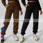 New Fashion Casual Loose Fitting Sports Workout Trousers Custom Logo Jogger Pants Fleece Warmth Sweatpants For Women