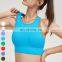New Contrast Sexy False Two Pieces Shockproof Racerback Sports Bras Gym Fitness Tank Top Yoga Crop Top Seamless Sports Bra Women