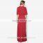 Women maxi dress 3/4 sleeve with high quality ladies dress design evening dress D250