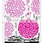 ALFOREVER Hot sale Reusable wall sticker pink trees for home decoration