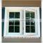 Cheap house PVC casement window grill design/ Double panel Casement Window