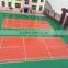 silicon PU malfunctional basketball court and badminton court flooring materials