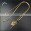 cheap new design hip hop plated gold necklace jesus pendant